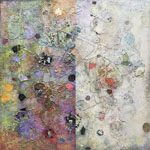 Rice Fields of Thailand, 2011, 3 x 3, Acrylic on Canvas